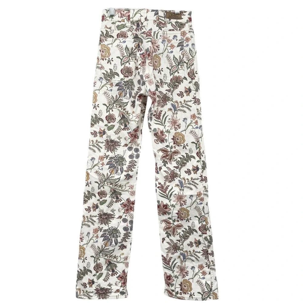 Polo Ralph Lauren Womens Pants‎ Y2k Jenn Flare Floral Print Cotton 14